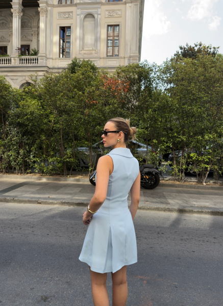 MAVİ DOUBLE ELBİSE