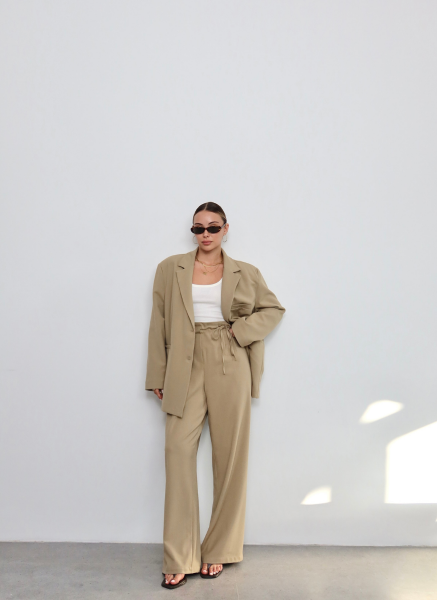 CAMEL BELDEN BAĞLAMALI PANTOLON