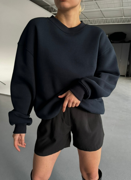 LACİVERT OVERSİZE SWEATSHIRT