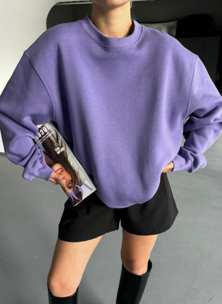 MOR OVERSİZE SWEATSHIRT