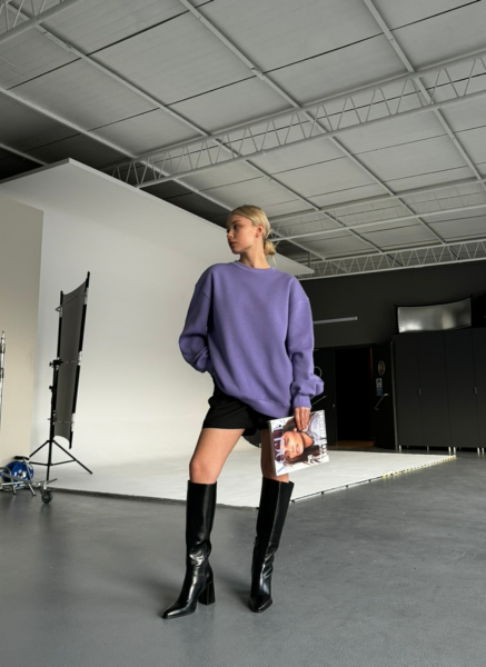 MOR OVERSİZE SWEATSHIRT