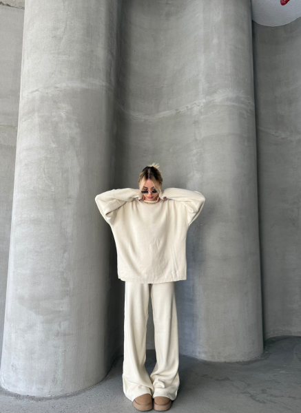 BEJ BİSİKLET YAKA TRİKO TAKIM