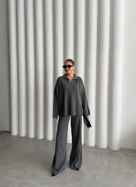 ANTRASİT  POLO YAKA TRİKO TAKIM