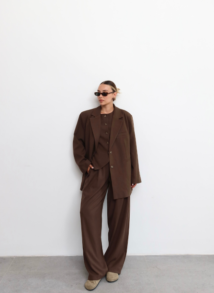 KAHVE MASKÜLEN PANTOLON