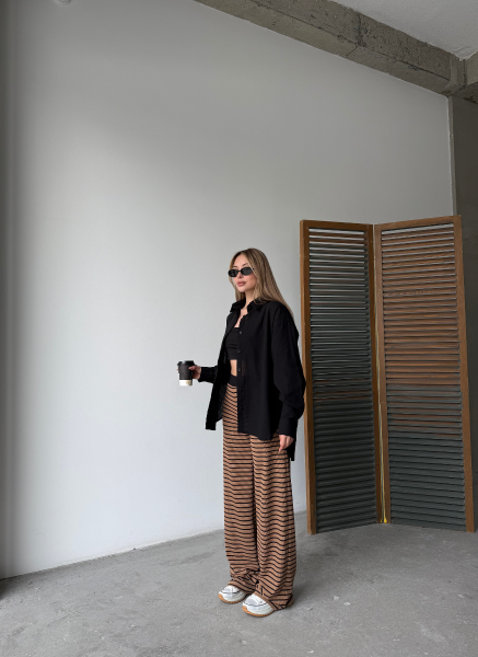 SİYAH OVERSİZE GÖMLEK