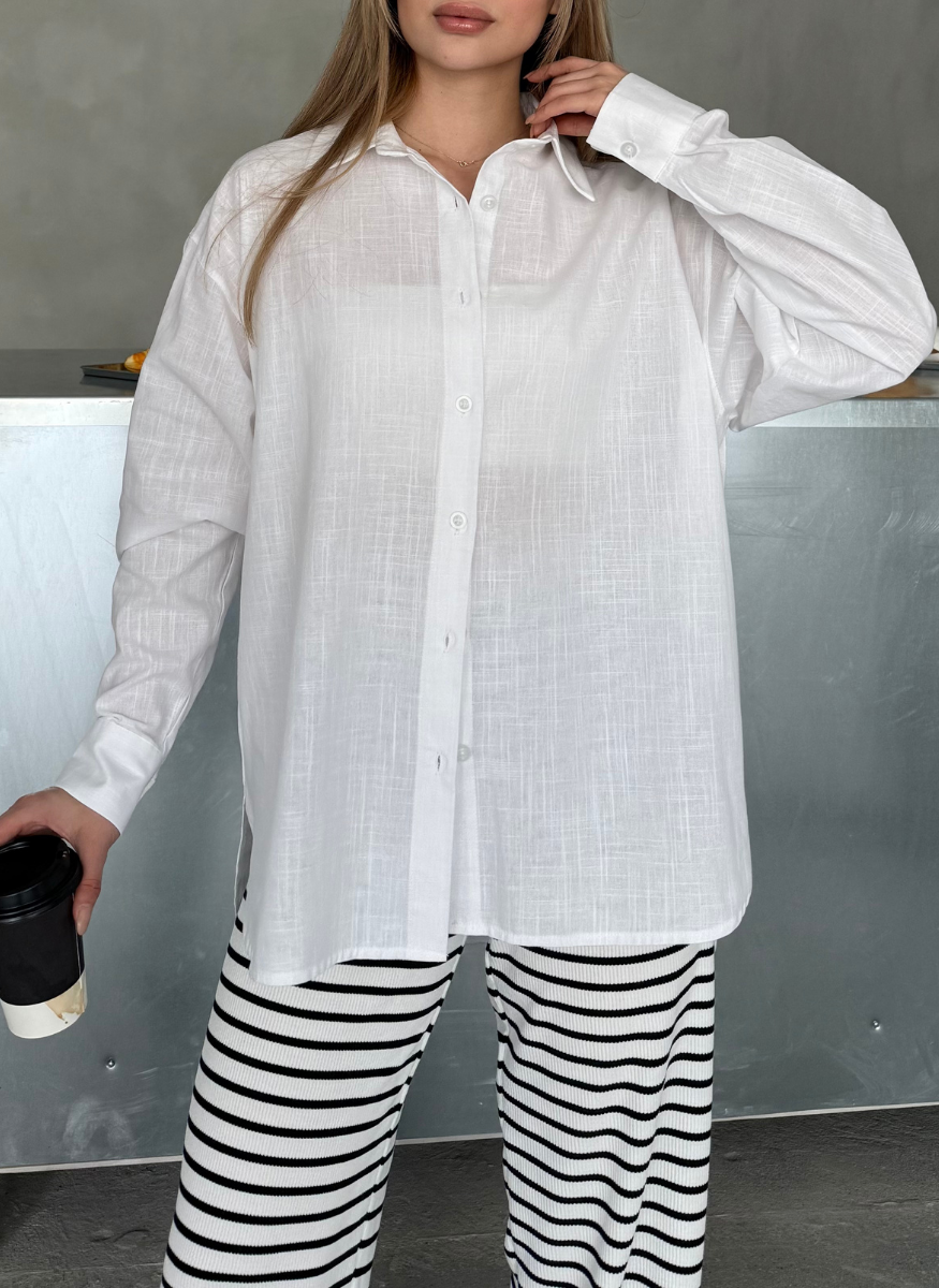 BEYAZ OVERSİZE GÖMLEK