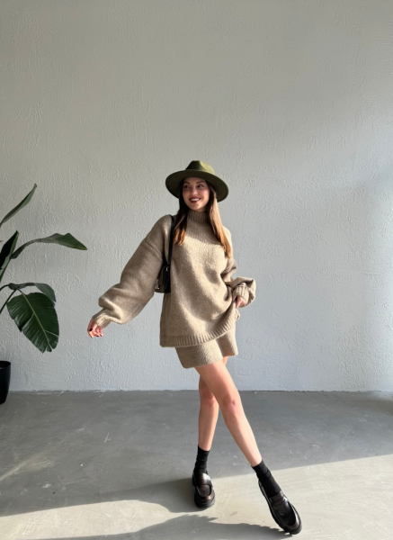 VİZON YUMOŞ TRİKO ETEK