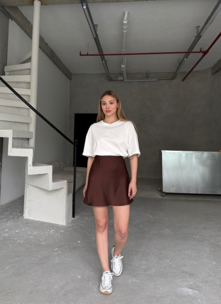 KAHVE KISA SATEN ETEK