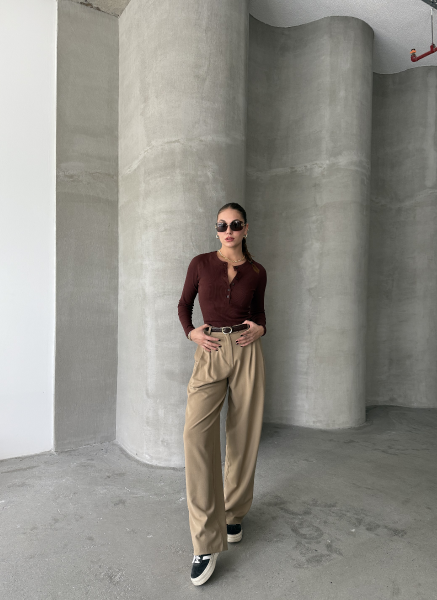 KAHVE KAŞKORSE BLUZ