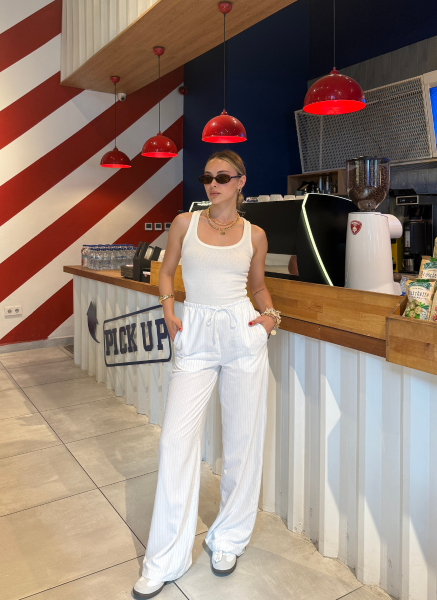 BEYAZ KAŞKORSE ATLET