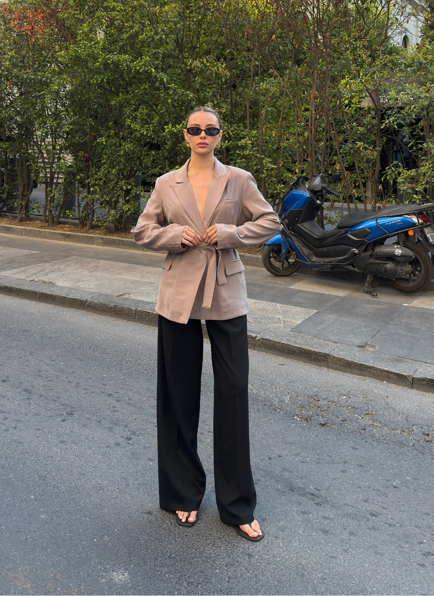 VİZON UZUN KOLLU TENSEL CEKET