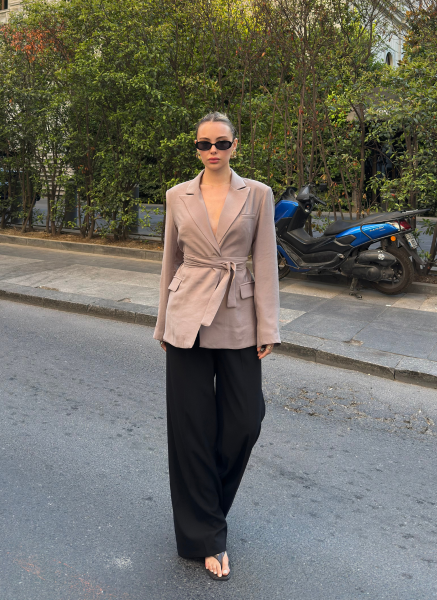 VİZON UZUN KOLLU TENSEL CEKET