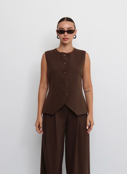 POLİVİSKON KAHVE YELEK