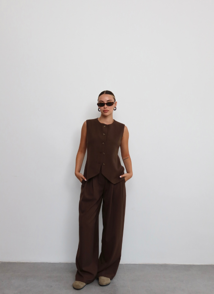 POLİVİSKON KAHVE YELEK