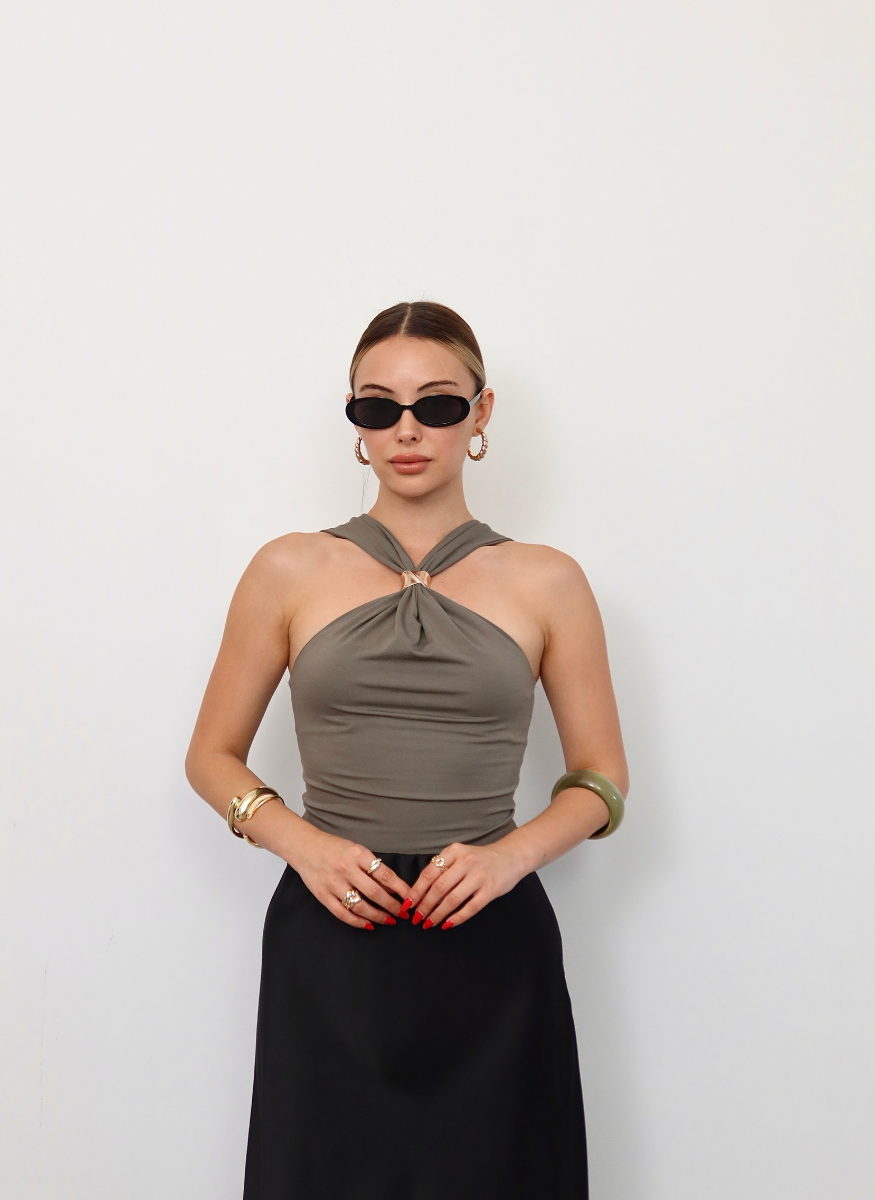 HAKİ GOL TAKILI BLUZ