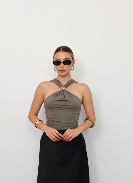 HAKİ GOL TAKILI BLUZ