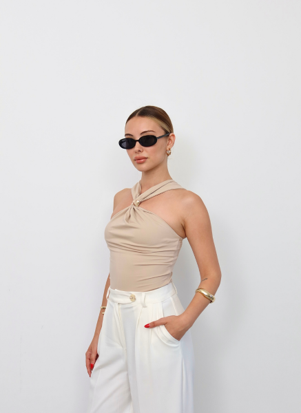 BEJ GOLD TAKILI BLUZ