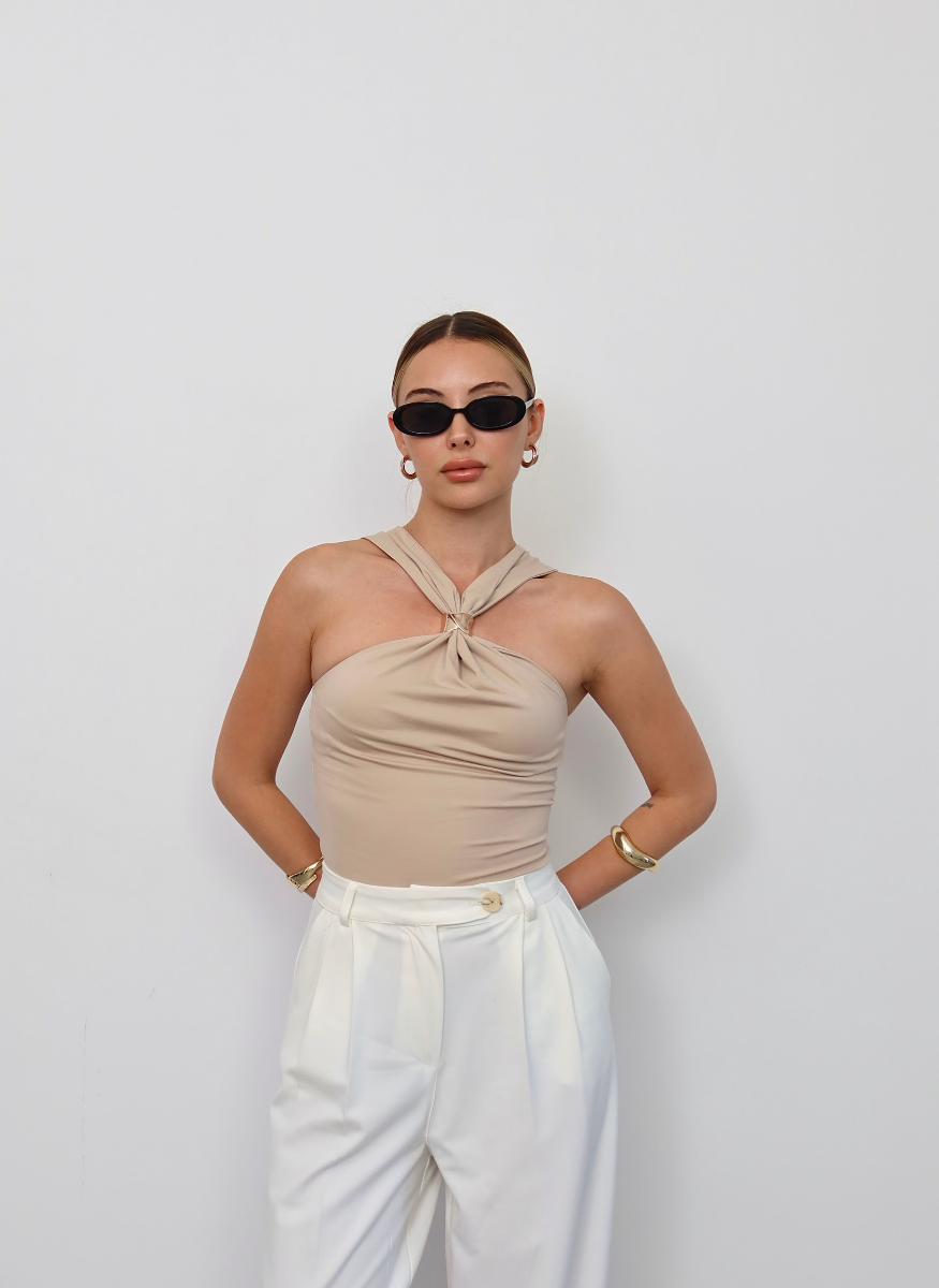 BEJ GOLD TAKILI BLUZ