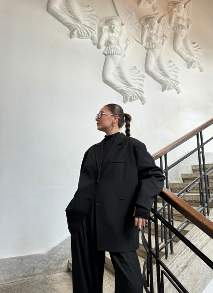 SİYAH OVERSİZE BLAZER