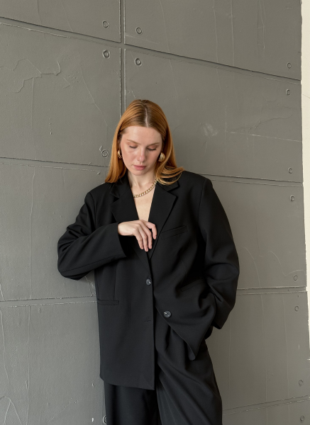 SİYAH OVERSİZE BLAZER