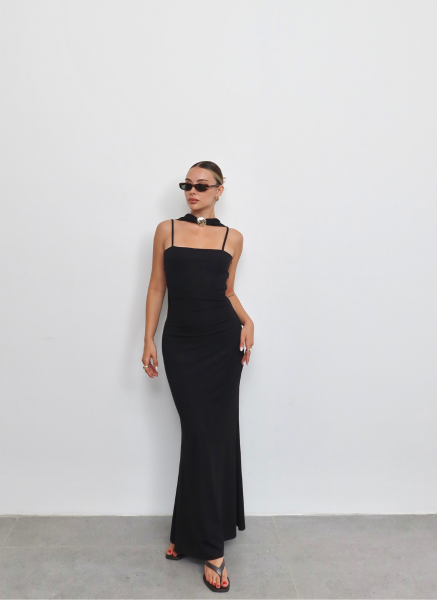 SİYAH PENYE ELBİSE