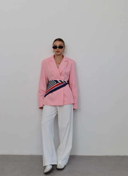 PEMBE DOUBLE BLAZER