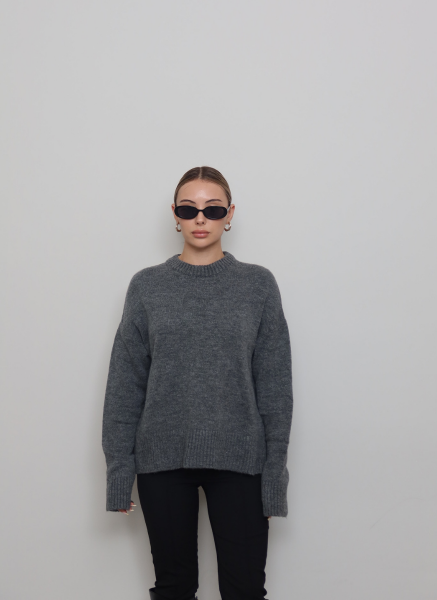 ANTRASİT TRİKO YUMOŞ KAZAK