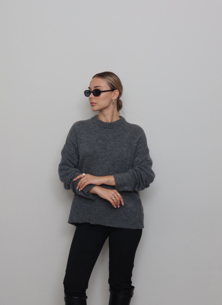 ANTRASİT TRİKO YUMOŞ KAZAK