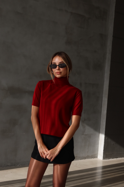 BORDO TRİKO CORSMAN KAZAK