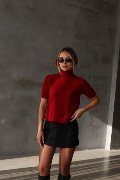 BORDO TRİKO CORSMAN KAZAK