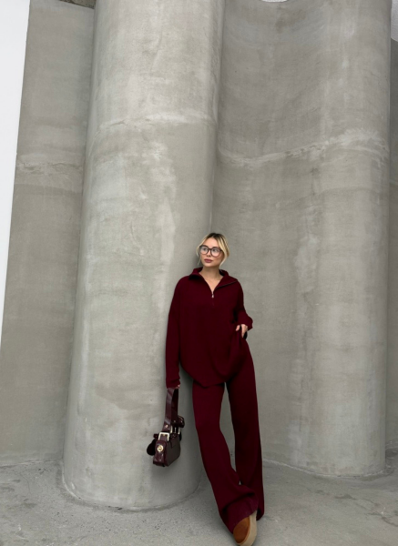 BORDO FERMUARLI TRİKO TAKIM