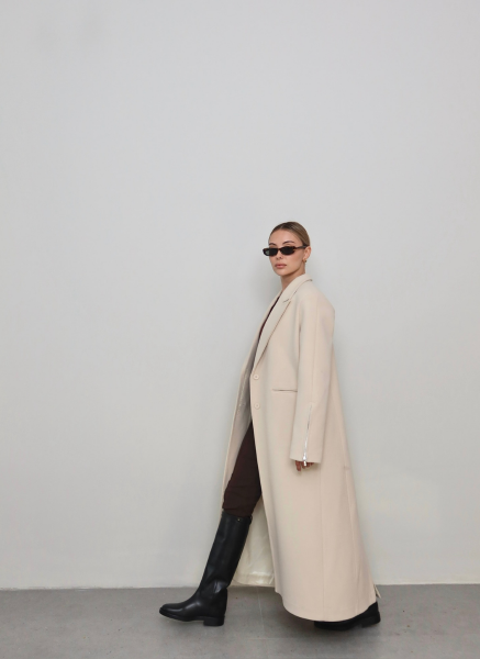 BEJ FERMUARLI KAŞE KABAN