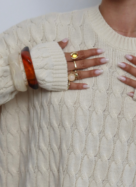 BEJ SAÇ ÖRGÜ TRİKO TAKIM