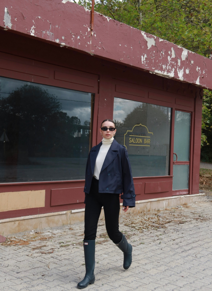 LACİVERT KRUVAZE TRENÇ