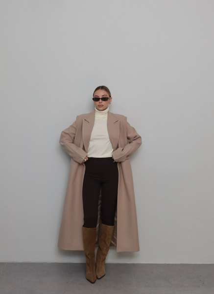 KAHVE ÇIMALI KAPRİ PANTOLON