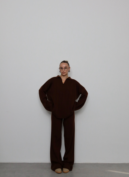 ACI KAHVE POLO YAKA TRİKO TAKIM