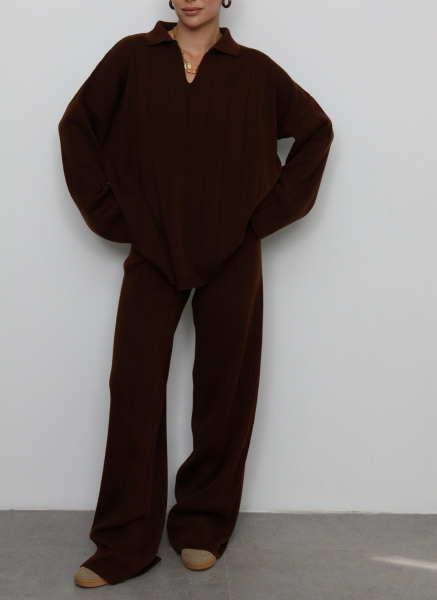 ACI KAHVE POLO YAKA TRİKO TAKIM