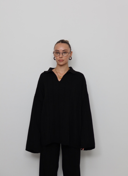 SİYAH POLO YAKA TRİKO TAKIM