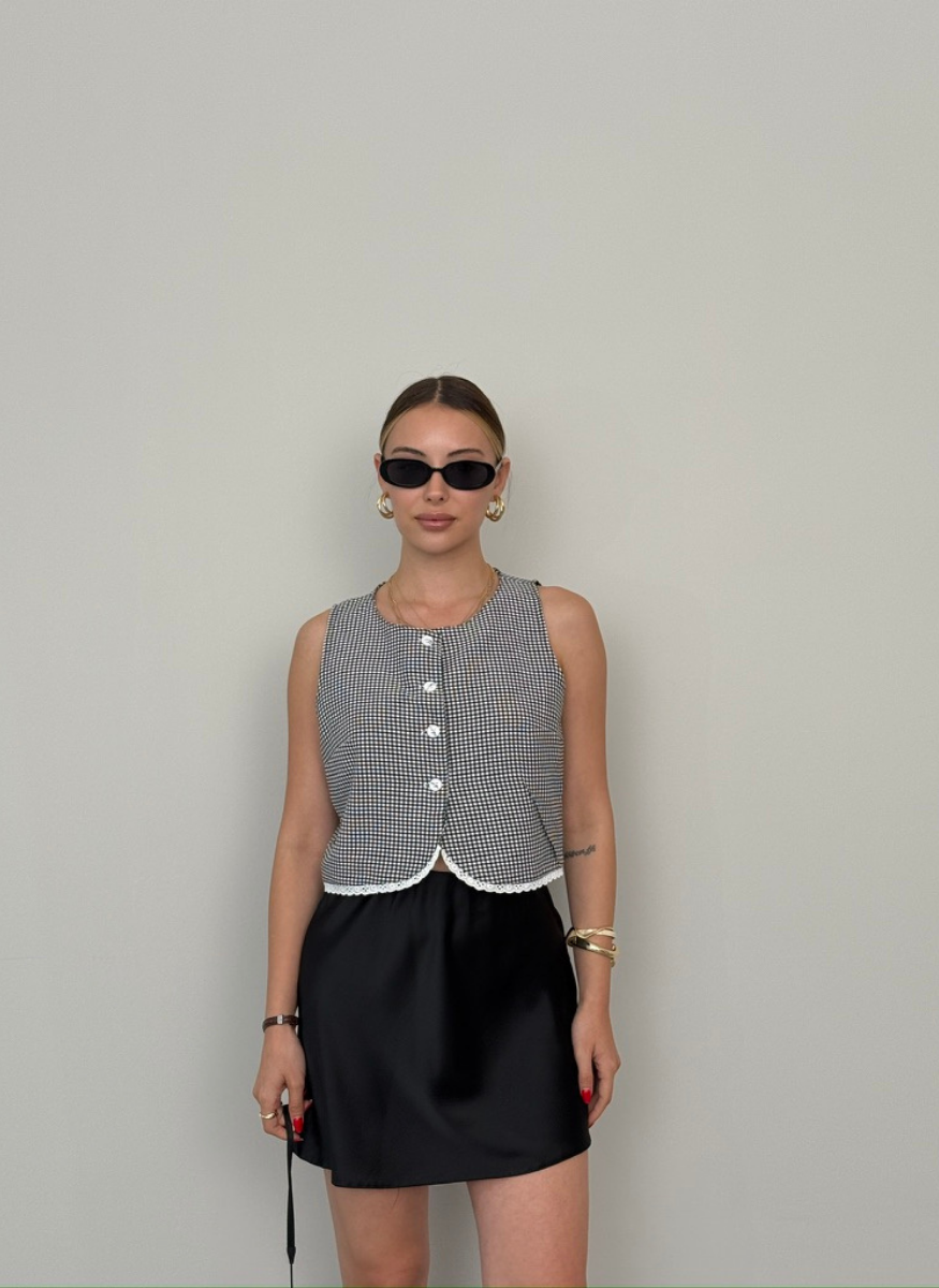 SİYAH PÖTİKARE YELEK