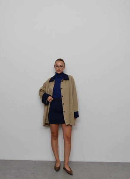 LACİVERT TRİKO CORSSMAN KAZAK