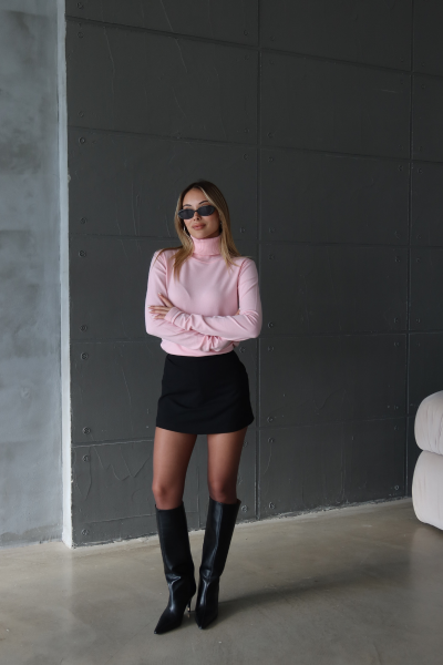 PEMBE TRİKO CORSSMAN KAZAK