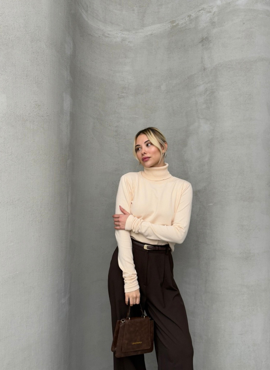 CAMEL TRİKO CORSSMAN KAZAK