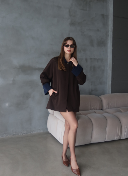 KAHVE GABARDİN TAKIM