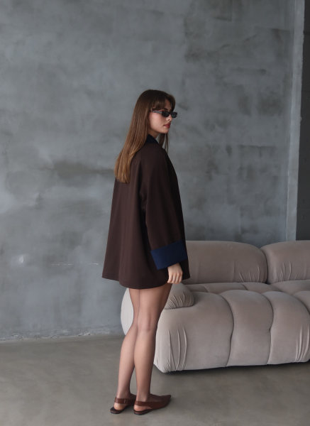 KAHVE GABARDİN TAKIM