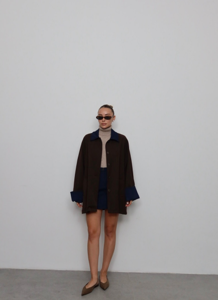 KAHVE GABARDİN TAKIM