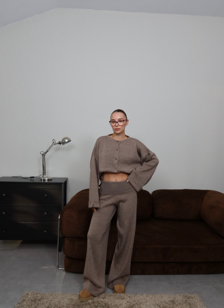 KAHVE HIRKALI TRİKO TAKIM