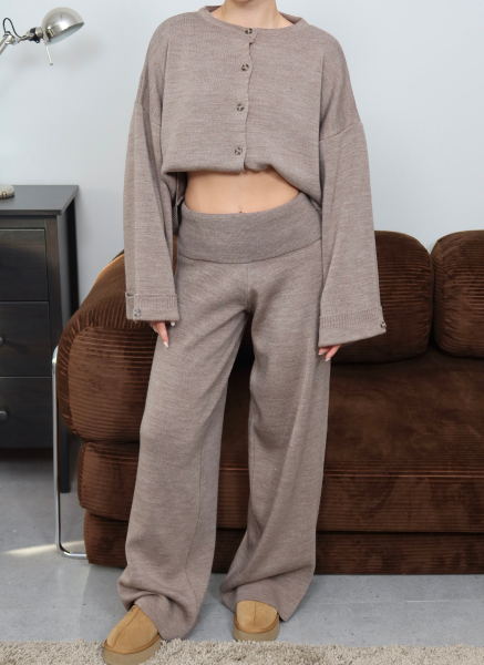 KAHVE HIRKALI TRİKO TAKIM