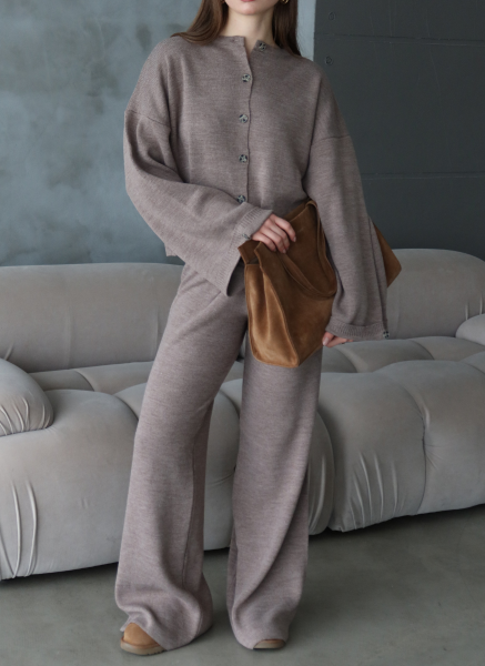 KAHVE HIRKALI TRİKO TAKIM