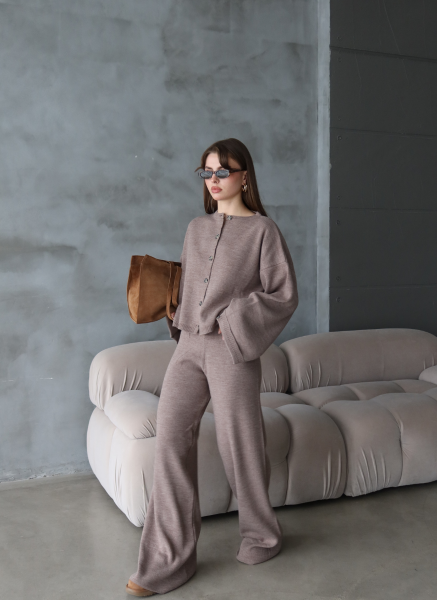 KAHVE HIRKALI TRİKO TAKIM