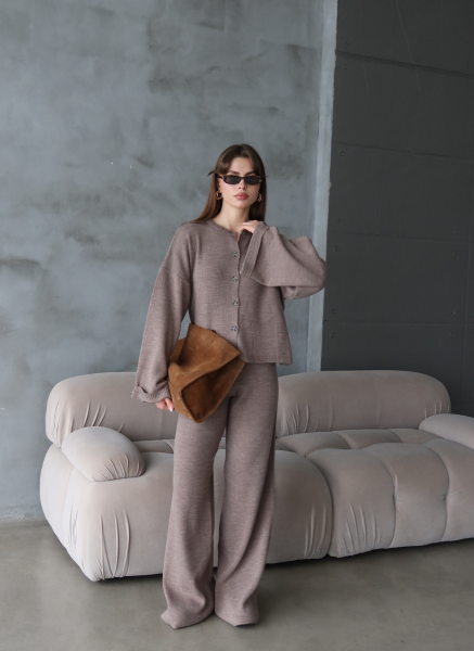 KAHVE HIRKALI TRİKO TAKIM